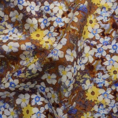 Teste padrão floral impresso Digitas viscoso tecido de matéria têxtil de Challis de rayon da tela de rayon de 100%