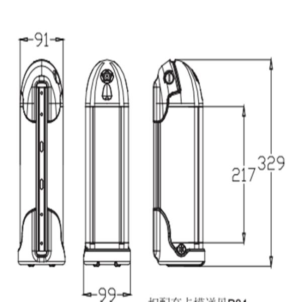 24v Downtube Bottle Li Ion Battery Pack For Electric Bicycle / Bike