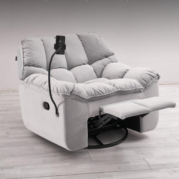 BN Living Room Recliners Plush Fabric Multifunctional Electric Single Recliner Chair Recliner Sofa Functional Sofa