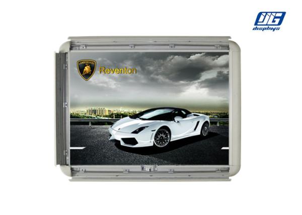 Milky White Round Corner Frame Snap Frame Light Box , Back Lit LED Economic Graphic Holder