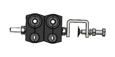 Bloqueo negro de alimentación de cable adss pinza de suspensión 4 Way