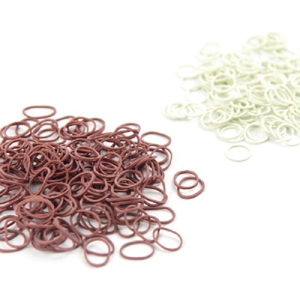 Сильно эластичная мягкая сумка черноты Брауна круглых резинк белая индивидуально в оболочке