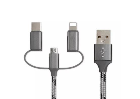 Nylon Braided Fast Data Transfer Cable 480MB/S Cell Phone Charging Cords