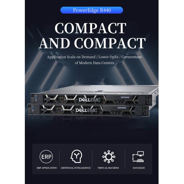 Производители Прямая продажа PowerEdge R440 Серверное шасси ПК Xeon процессор 4114