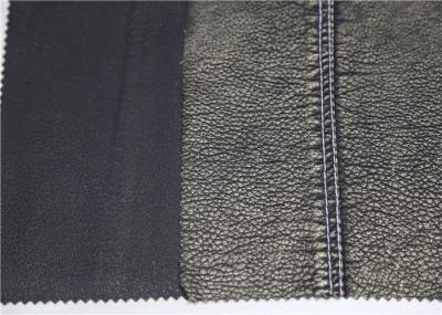 Eco - Friendly PU Faux Leather Fabric PU + Viscose + Polyester Composition