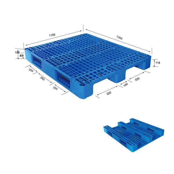 1300*1100*155mm Mesh Stackable Plastic Pallet Euro Size Standard