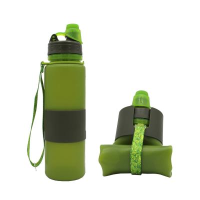 Garrafa inodora da dobradura do silicone da prova do escape 650ML