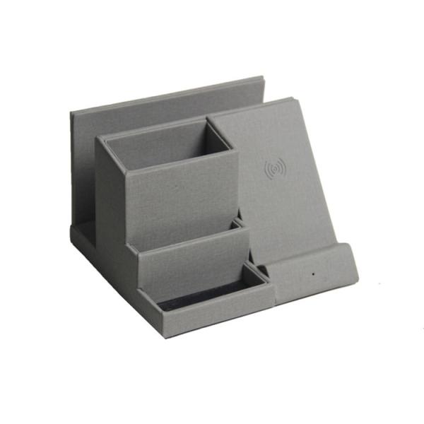Office Creative Pen Holder , Storage Box Wireless Charging Pen Holder