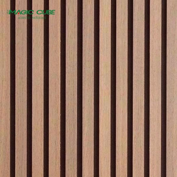 HPL 12mm Thickness Wood Slat Acoustic Panels with Gun Nail Accessories
