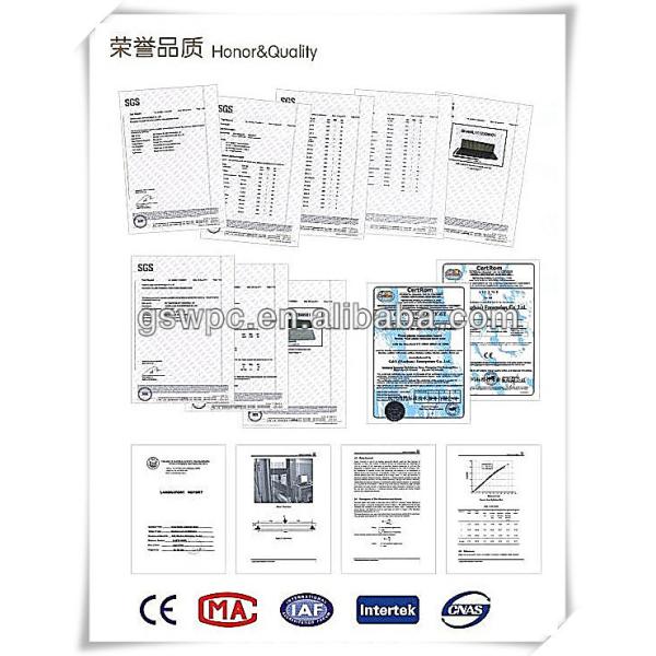 300 x 300 tejas de madera decorativas de la cubierta de Redrose Diy del piso de los paneles de pared de Wpc que entrelazan