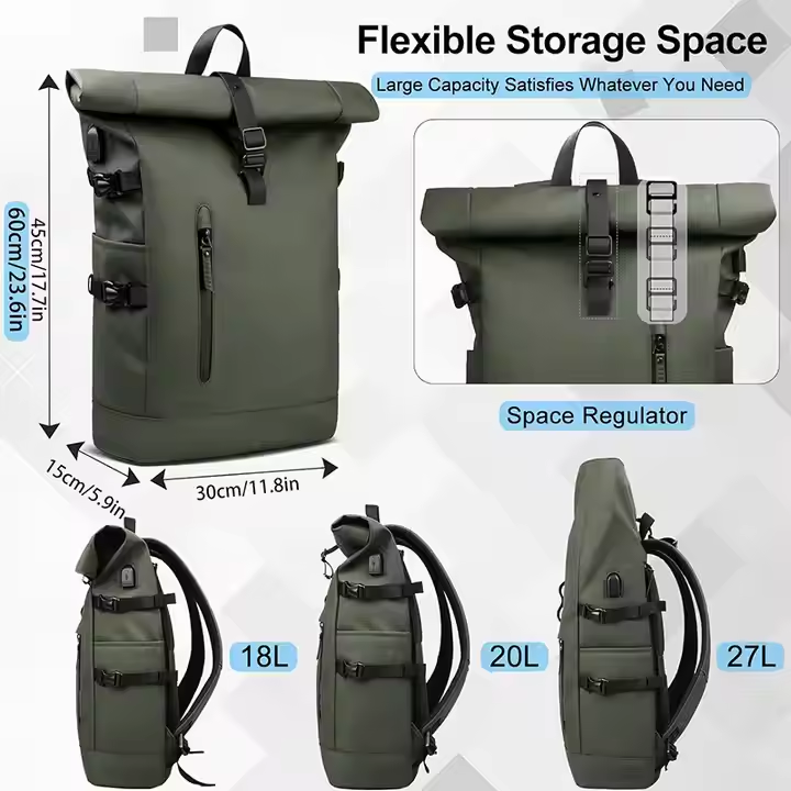 Professional Laptop Backpack for MacBook Business Backpack Detachable Handle Waterproof Nylon Wholesale OEM/ODM/Private Label