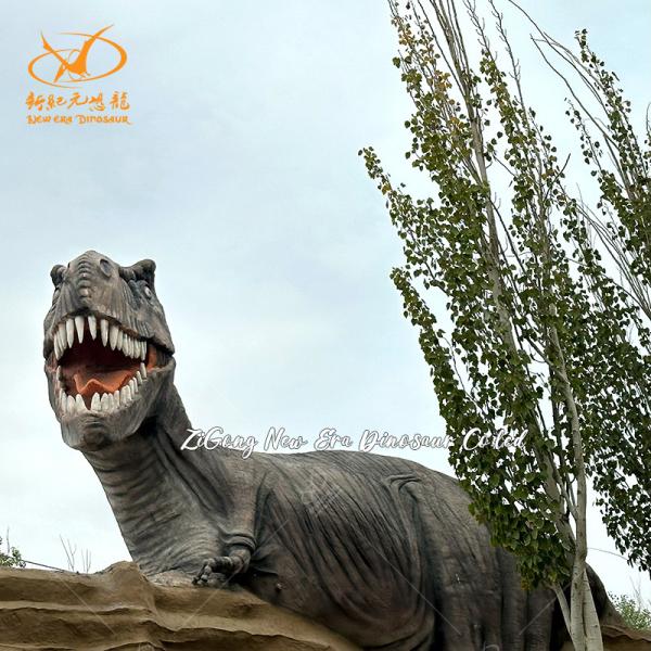 Modelo de dinosaurio animatrónico de espinosaurio impermeable con estructura de acero
