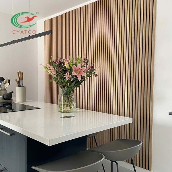 2400X600mm Wood Acoustic Oak Panels Moistureproof Multipurpose