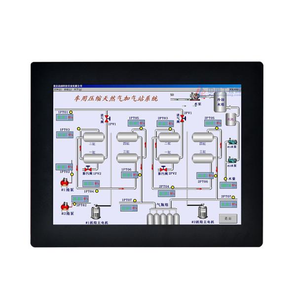 Moniteur LCD industriel à écran ouvert de 21,5 pouces Full HD, montage mural ou encastré, avec écran tactile capacitif ou résistif