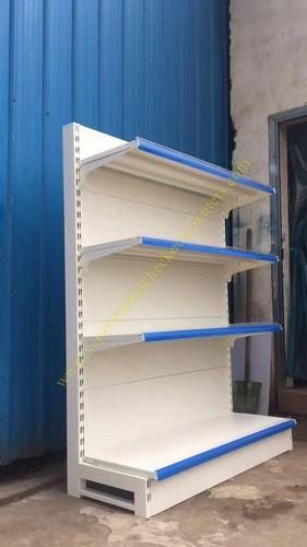 Wall Shelf And Island Gondola Supermarket Display Shelving / Rack Heavy Duty