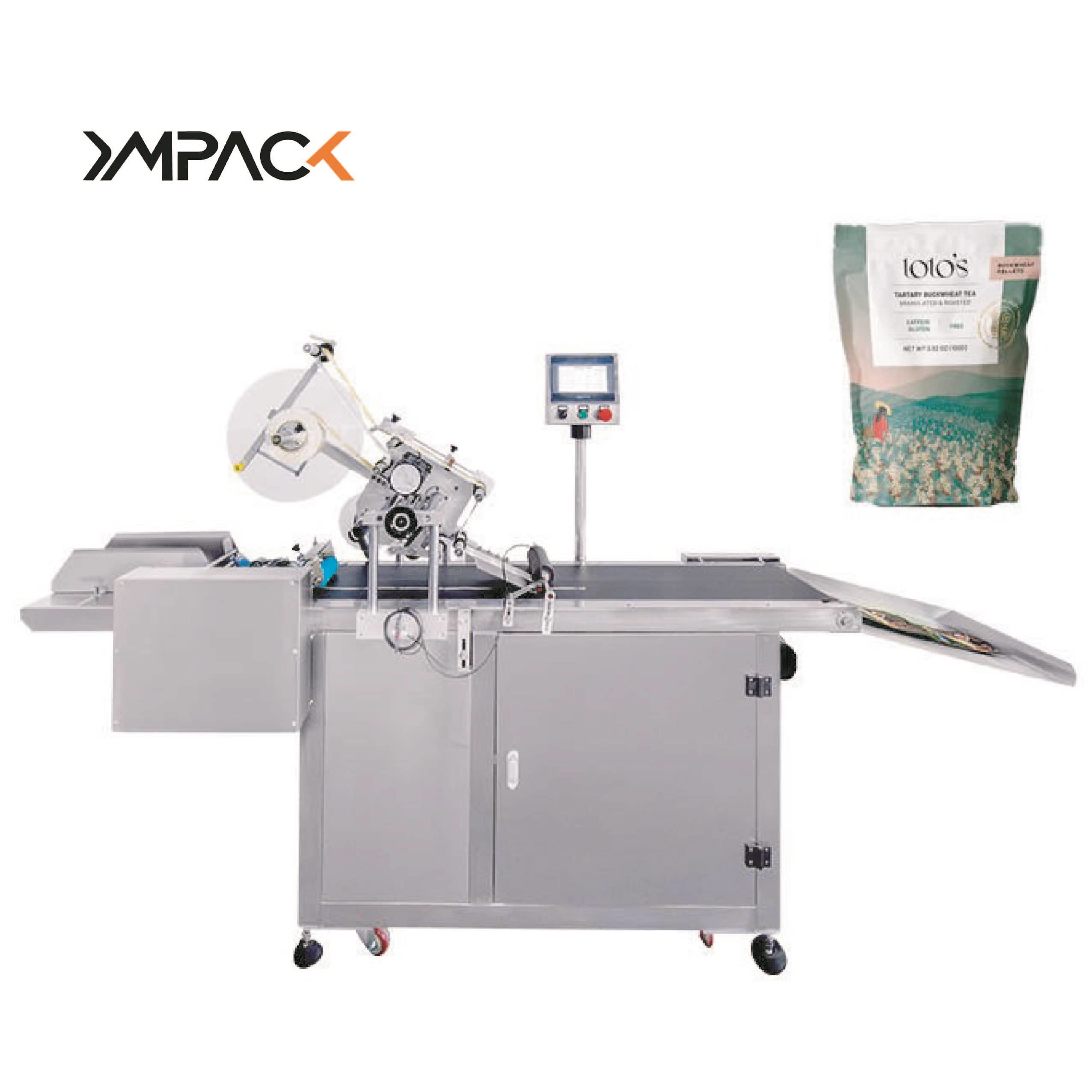 Factory Direct YM210D Automatic Label Machine Flat Bottle Boxes and Bags Label Printer Sticker Machine