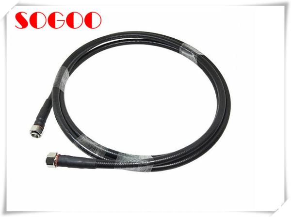 50 OHM RF Jumper Cable Mini Din Male 4.3-10 / 4.3-10 For 1/2  Super Flex Cable