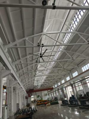 24Feet HVLS Industrial Ceiling Fans For Metro Station Single / Three Phase