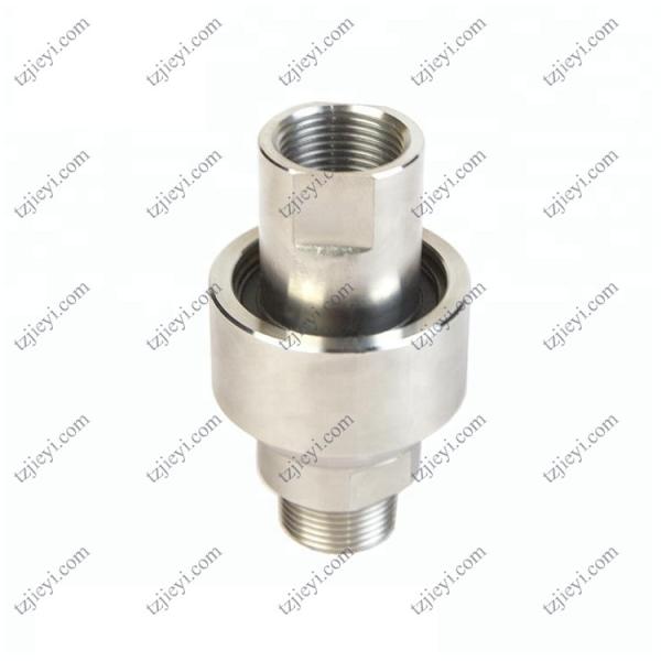 Stainless steel high pressure rotary joint for hydraulic oil and water BSP threaded connection
