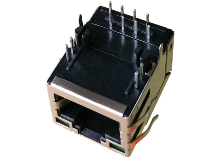 Разъем Tyco 5-1605706-1 магнитный RJ45 Jack 1X1 защищаемый с СИД 5-1605706-2