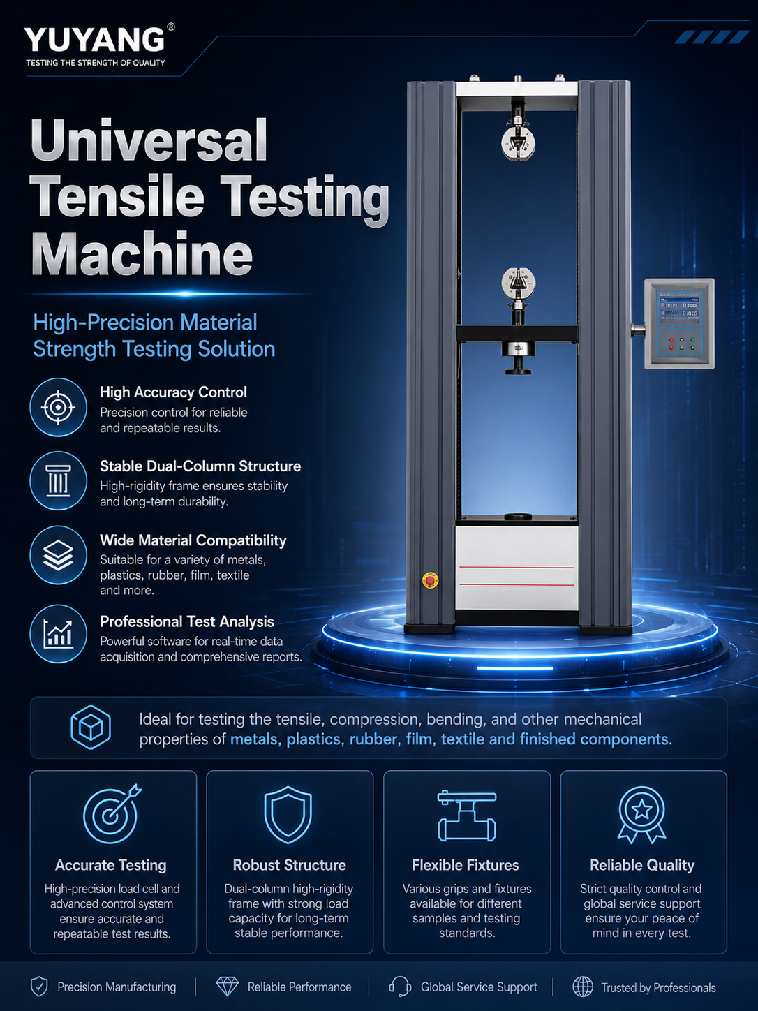 YY-WDS20 Digital Display Electronic Tensile Testing Machine
