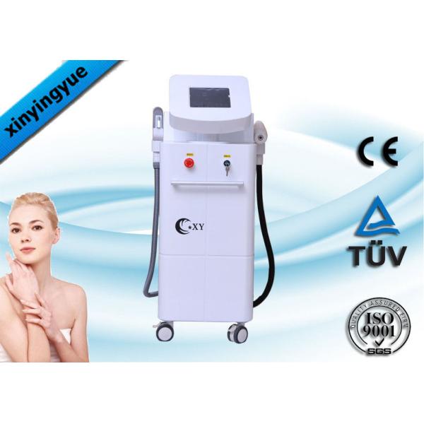 White Two Handles E- Light Hair Removal Machine 3 Years Warranty