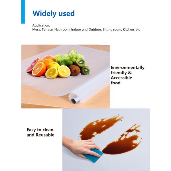 Пластмассовый линейный коврик для шкафа кухни, полки ящика и холодильника водонепроницаемый