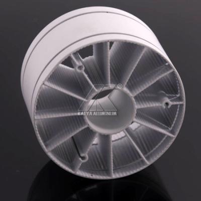 Revestimento da prata do pó de 6063 perfis do alumínio do dissipador de calor para o perfil do diodo emissor de luz