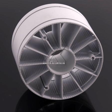 6063 Heat Sink Aluminum Profiles Powder Silver Coating For LED Profile