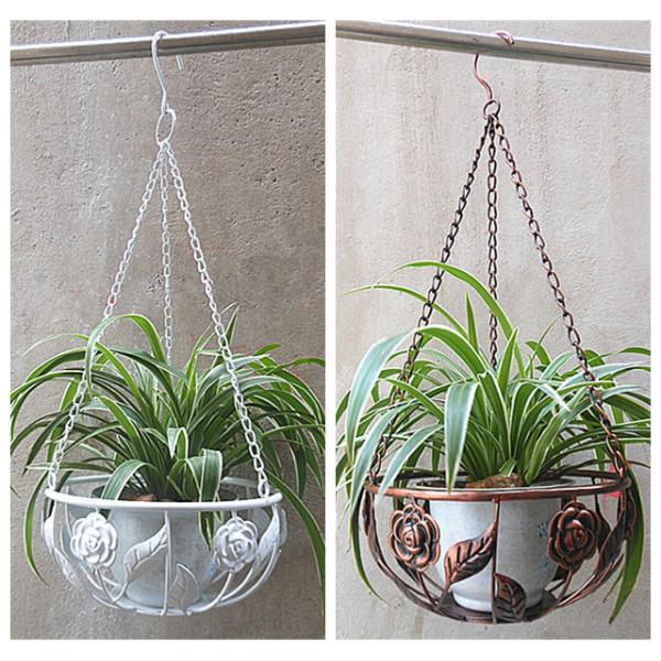 Iron Balcony Flower Pot Hanging Basket