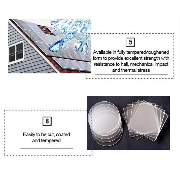 Tempered Glass for Solar Collectors/ Solar Panels ISO 9001 Certified and Solar Glass