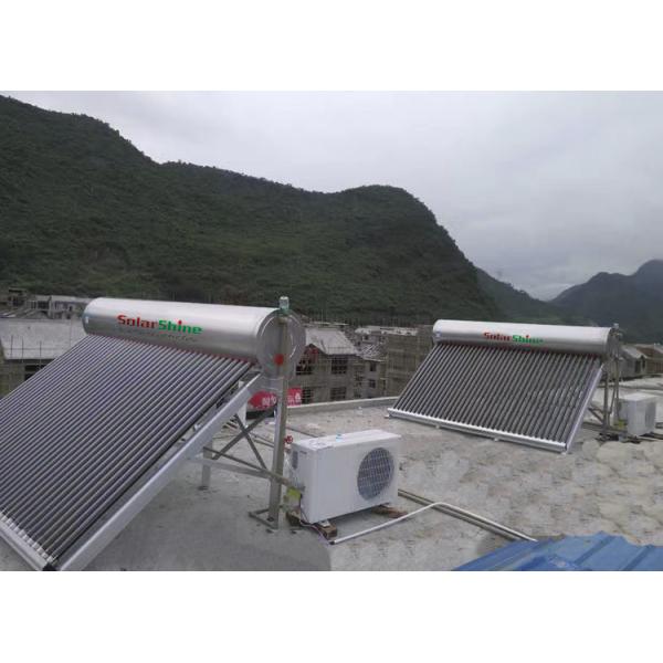 Stainless Steel Evacuated Tube Solar Hot Water Heater Freestanding Installation