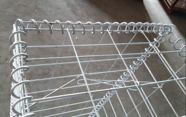 Hot Dipped Galvanized Garden Gabion Baskets , Gabion Wall Mesh 4.0mm-5.0mm Wire Dia