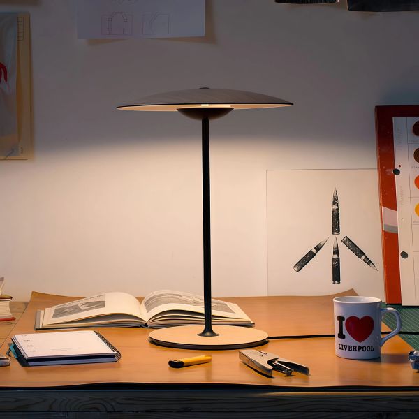 JYLIGHTING Nordic Post-Modern Bucket Hat Table Lamp, Creative Art Decor Light for Living Room, Bedroom, Study & Showroom