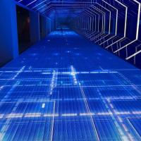 Résistance à la contrainte élevée P2.976 Écran d'affichage à LED avec capteur interactif