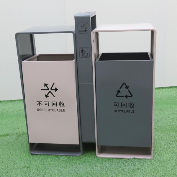 Мусорный бак отсека нержавеющей стали H1000mm 40L двойной