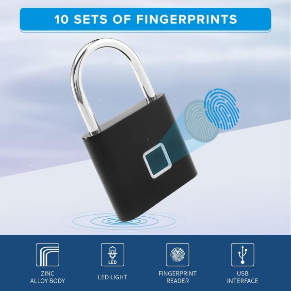 Mini Smart Padlock One Touch Open Smart Security Keyless Padlock для багажных сумок