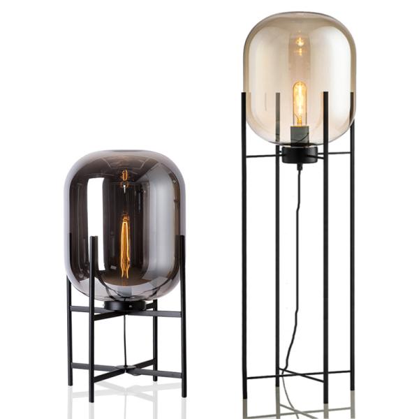 Настольная лампа ухода за больным шарика стекла живущей комнаты E27 нордическая постмодернистская 26*45cm