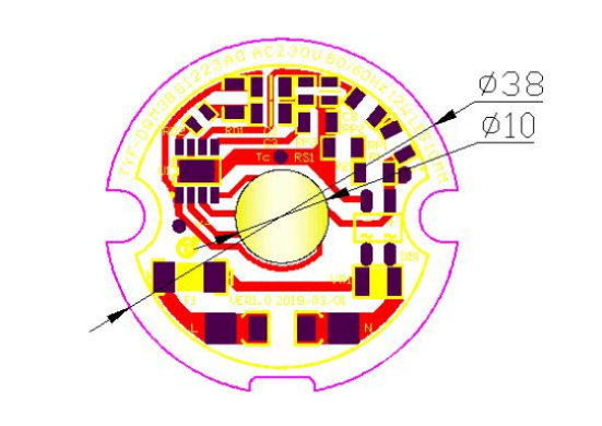 водитель модуля СИД AC 3000K 4000K 6000K на алюминиевом PCB