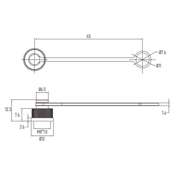Нержавеющий пылезащитный колпачок соединителя аксессуаров M8 желез кабеля покрывает с ремнем TPU