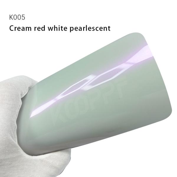 K005 Cream Red White Pearlescent Color Car Paint Protection Film