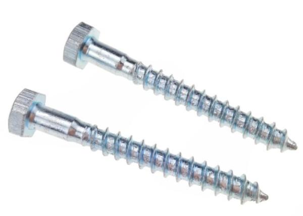 Zinc Steel Hex Head Lag Screw for Wood Plasitc ASME B18.2.1 Fastener