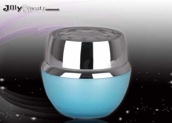 10 G Sky Blue PP Cream Cosmetic Bottles And Jars Jet Molding