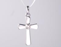 Collier de croix d'argent Collier de croix CZ Collier pour femmes Hommes Diamants bijoux cadeaux Collier à chaîne mince Joaillerie accessoire