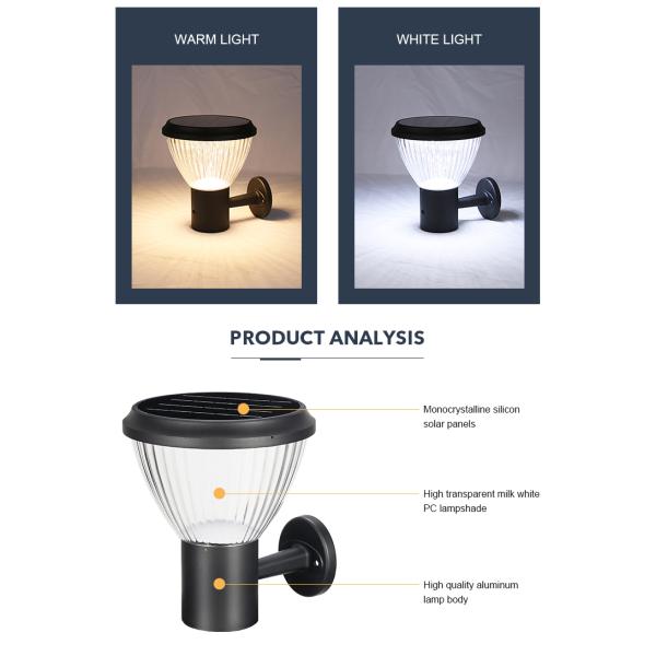 света стены СИД 4.5W современные на открытом воздухе солнечные для вилл дворов