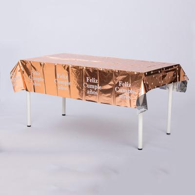 Elegante lençol de mesa retangular CPP descartável para banquete casa festa de hotel e eventos de casamento