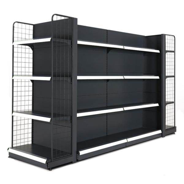 1000mm 100KG 2.4m Heavy Duty Supermarket Rack Store Shelf Double Sided Gondola For Shop