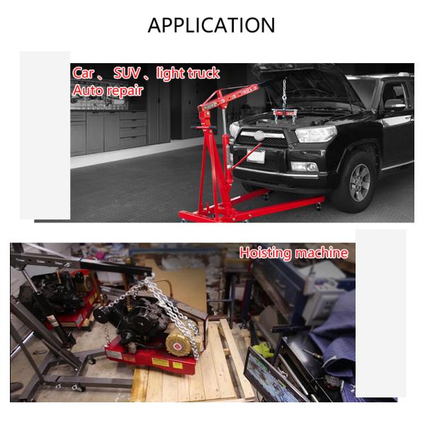 Складчатость крана магазина двигателя 2000KG черни 2300mm для тележки
