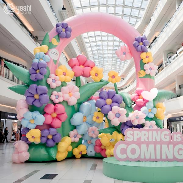Colorful Balloon Flower Inflatable Decorations for Mall Outdoor Decoration