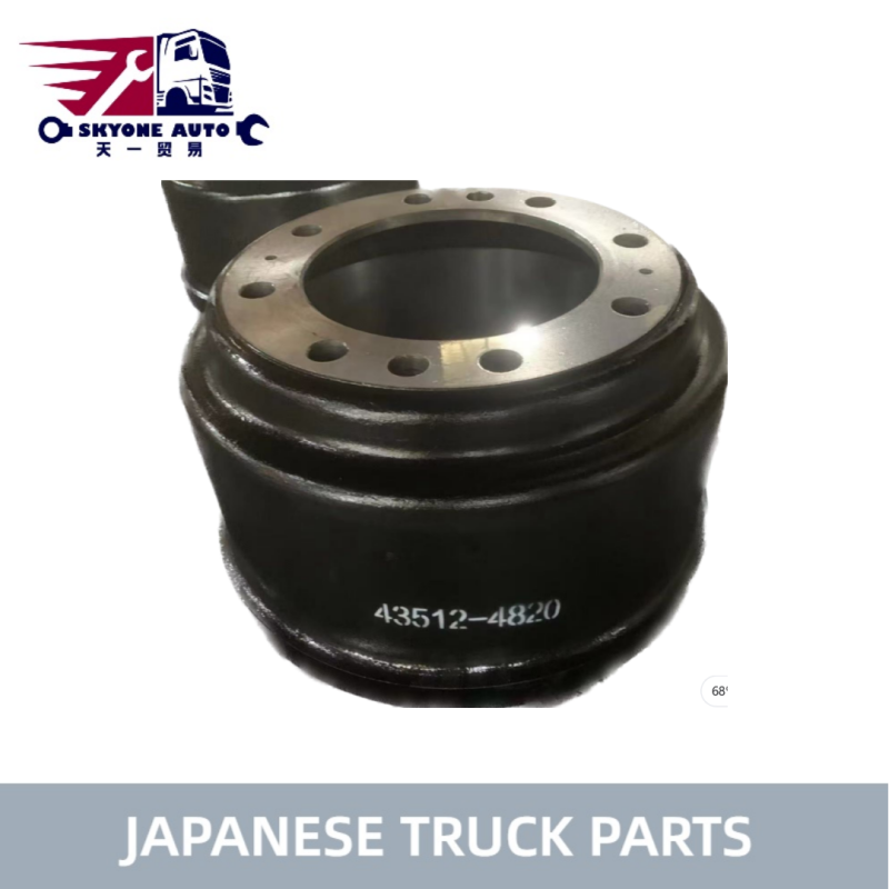 Japanese Truck Parts Brake Drum 43512-4820 435124820 8H Use For HINO 500 Truck Type